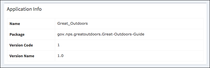 Critic iOS app info as view in the web portal